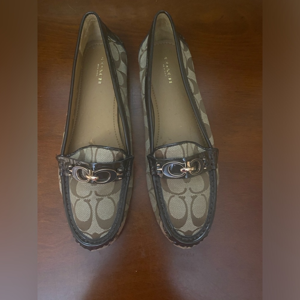 Vintage Coach Fortunata Signature C Loafers Size 10B